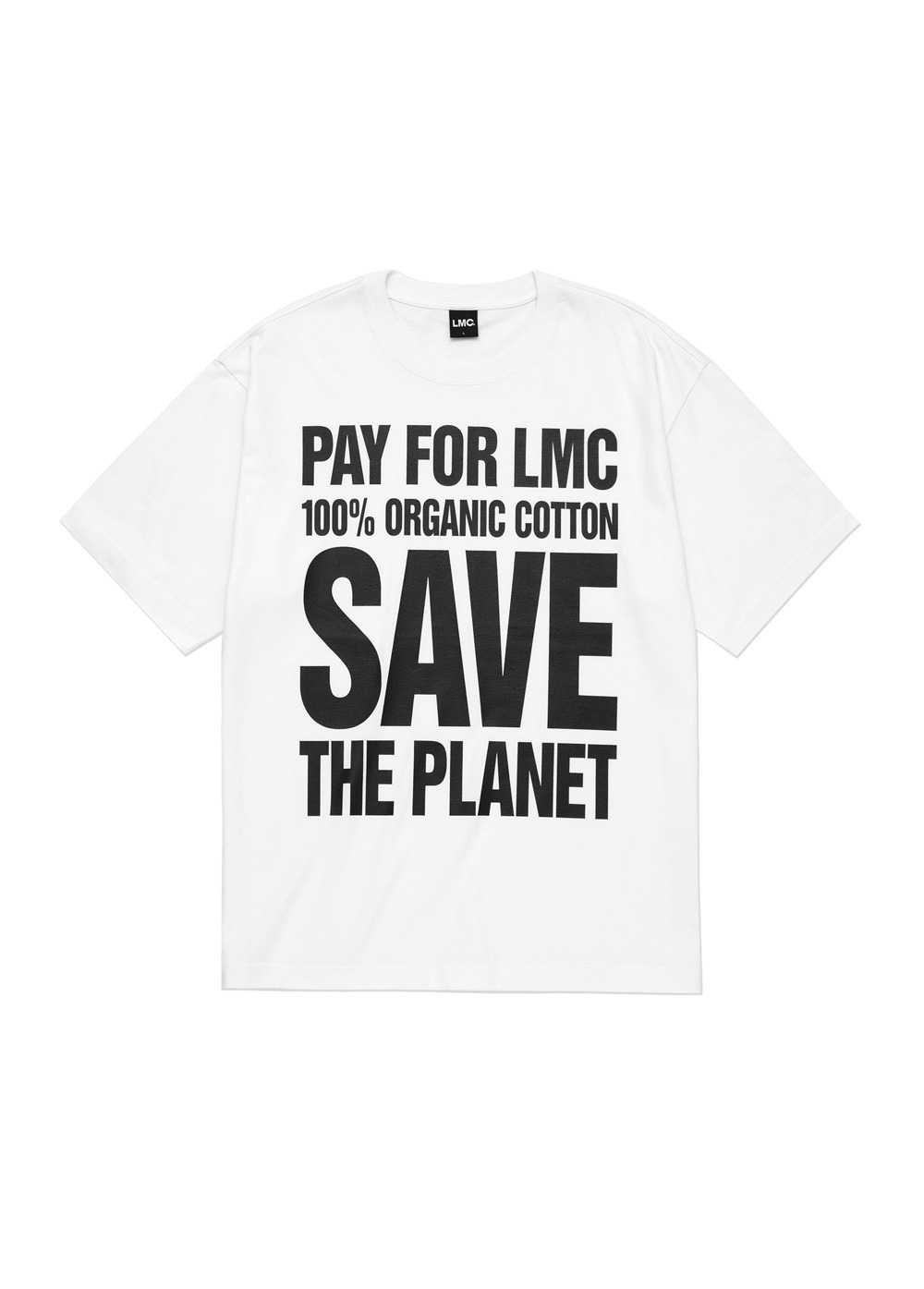 LMC SAVE THE PLANET ORGANIC TEE white, lmc, 엘엠씨