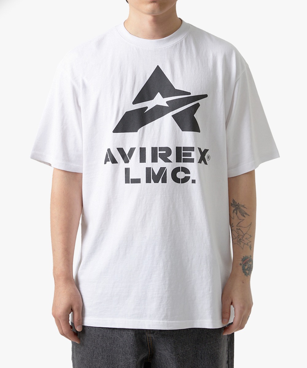 LMC X AVIREX TEE white, lmc, 엘엠씨